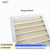 Stores modernes carrés en plastique imperméables pour la décoration murale extérieure - Personnalisables, durables et faciles à installer