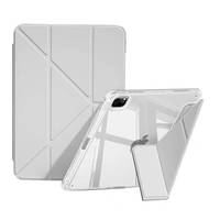 Étui de protection pour iPad 11 /Air 11/Pro 13 10.9 13 12.9 2025, avec support pliable, antichoc, transparent, avec support