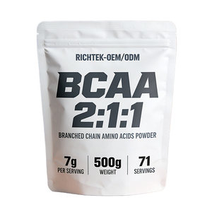 OEM Private Label <span class=keywords><strong>BCAA</strong></span> Suppléments <span class=keywords><strong>3</strong></span>:<span class=keywords><strong>1</strong></span>:<span class=keywords><strong>2</strong></span> Booster Poudre d'acides aminés pour les personnes actives et les athlètes Pas pour les femmes enceintes - Product Image 5