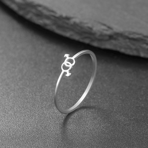 Anéis de Dedo de Aço Inoxidável para Casais, Joias LGBTQ, Novos Símbolos de Gênero, Anéis <span class=keywords><strong>Gay</strong></span>, Lésbicos e Hetero para Mulheres e Homens - Product Image 4