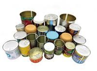 100/130/150ml rond 2 pièces de qualité alimentaire vide étain thon poisson boeuf sardines viande boîte de conserve emballage alimentaire avec couvercle en étain