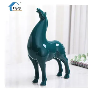 Modern horse ornament crafts living room wine cabinet decorations home study office desk Creative furnishings opening gifts
