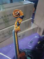 Violon Guarneri 4/4 en bois européen, grain flammé, son doux et agréable, épicéa et érable massifs, fait main