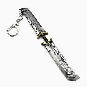 สไตล์ร้อนโลหะผสมจี้พวงกุญแจ <span class=keywords><strong>Thanos</strong></span> ของที่ระลึกโลหะมีดรุ่นพวงกุญแจ - Product Image 5