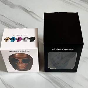Mini-enceintes portables sans fil Little Skull avec LED RGB 5.5, AUX, design tête de fantôme, 5W, woofer stéréo HD - Product Image 6
