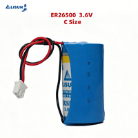 Batería de Litio Primaria ER26500 de 3.6V y 8500mAh, Tamaño C, Li-SOCl2, con Conector XH de 2.54mm