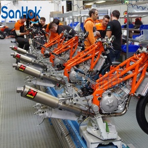 Hoogwaardige aluminiumlegering automatische lamellenkettingtransportband viertakt motorfiets assemblagelijn met PLC-besturing en testlijn - Product Image 4