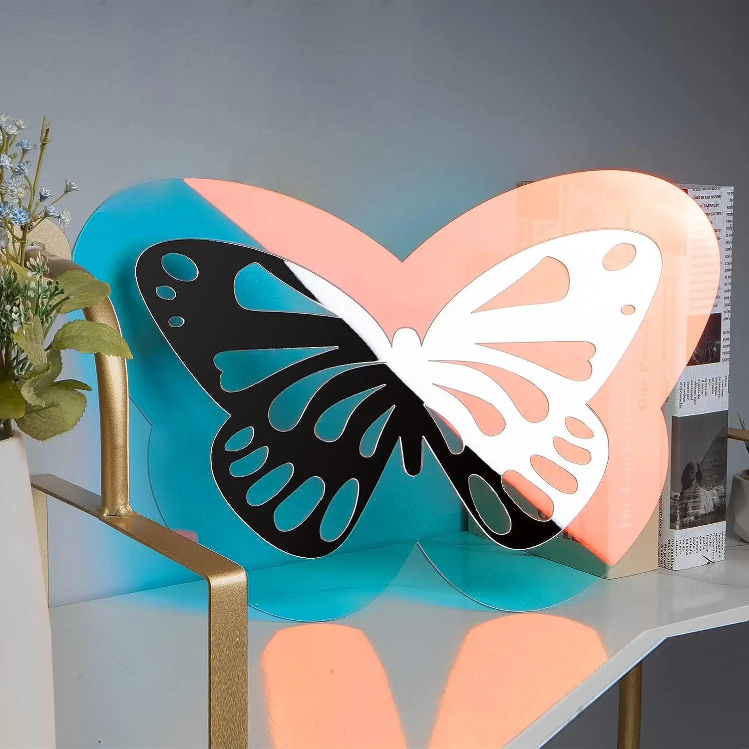 Акриловое зеркало в форме бабочки