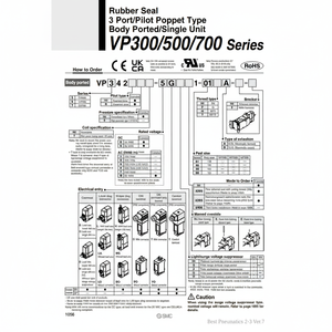 Électrovanne pneumatique SMC VP542-5DZ1-02A-F pièces pneumatiques - Product Image 1