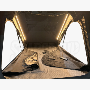 Carpa de Techo Rígida Triangular Plegable, Ultra Delgada de 8 cm, Ligera de 49 kg, Apertura Automática Rápida para las Cuatro Estaciones, para 2-3 Personas - Product Image 4