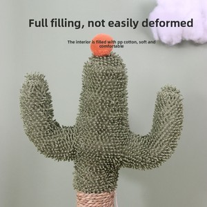 Juguete Creativo <span class=keywords><strong>para</strong></span> Gatos con Forma de Cactus, Columna Rascadora Multifuncional de Sisal Resistente al Desgaste, Árbol <span class=keywords><strong>para</strong></span> Gatos Estable - Product Image 3