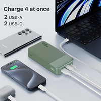 Power Bank 20000mAh PD 65W USB C dengan Layar LED Pengisian Cepat Baterai Eksternal untuk Laptop MacBook Ponsel Samsung