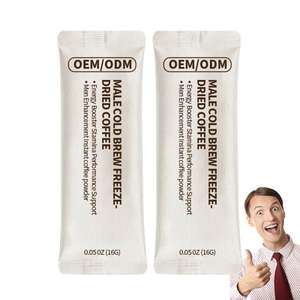 Oem Hot Sale Instant Koffie Poeder Mannelijke Koud Brouwsel Gevriesdroogde Maca & <span class=keywords><strong>Tongkat</strong></span> <span class=keywords><strong>Ali</strong></span> <span class=keywords><strong>Extract</strong></span> Energie Booster Support Volwassenen - Product Image 1