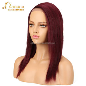 Pelucas Rebecca, pelucas delanteras de encaje rojo burdeos, pelucas rectas de 19 pulgadas con pelo de bebé para mujeres negras, densidad 150%, todos los colores - Product Image 1