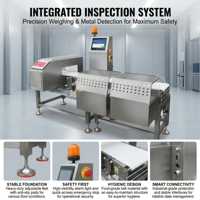 Système de détection de métaux industriel VKD-II avec contrôleur de poids, indice de protection IP54, pour la sécurité des aliments et des produits de la mer, certifié CE ISO9001