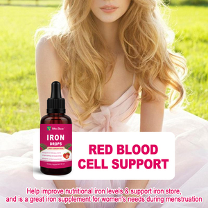 Gouttes de fer aromatisées aux fruits 60ml Soutien alimentaire Stimulation énergétique Circulation saine Formule vitalité Gouttes liquides Boissons - Product Image 5