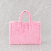 Sac fourre-tout en peluche personnalisé pour femmes, sac à main en fourrure douce et moelleuse