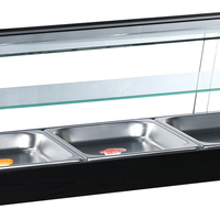 Comptoir approuvé CE ETL Sushi Vitrine Réfrigérateur en verre trempé avec ventilateur de refroidissement pour l'affichage et la congélation des aliments