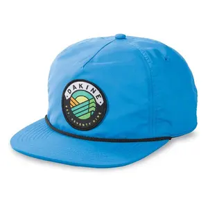 5 Panel blau Polyester benutzer definierte Logo Großhandel 100 Nylon Snapback Hut