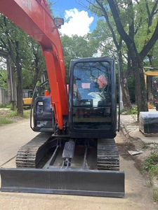 Excavadora Hitachi de segunda mano en buen estado, excavadora usada zx60 mini de 6 toneladas, maquinaria de excavación sobre orugas con certificación CE - Product Image 2