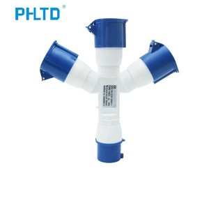 <span class=keywords><strong>Presa</strong></span> Industriale PHLTD Anti-Touch, Resistente ad Alta Temperatura e Corrosione, a Tre Vie, Tre Poli, Gruppo <span class=keywords><strong>Presa</strong></span> Splitter 32A - Product Image 3