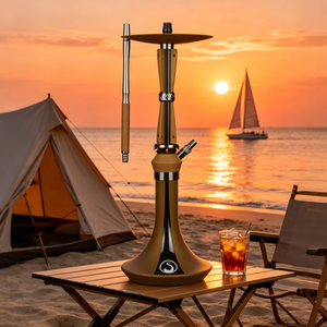 Cachimba portátil de cristal multicolor, set de cachimba de acero inoxidable de 63 cm, cachimba árabe tipo bolígrafo, en stock. - Product Image 5