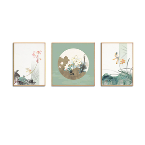 Noyau de <span class=keywords><strong>peinture</strong></span> sur soie traditionnelle, processus de feuille d'or, <span class=keywords><strong>peinture</strong></span> décorative de cadre en bois massif pour la <span class=keywords><strong>peinture</strong></span> de <span class=keywords><strong>triptyque</strong></span> de maison et de bureau - Product Image 6