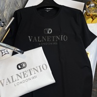 T-shirt vintage pour homme de style européen à manches courtes et col rond, sans repassage, vêtement d'été en coton mercerisé 180g-250g