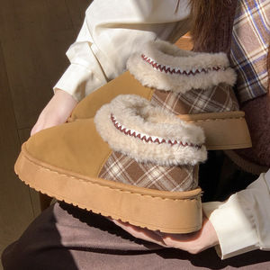 Nouveau hiver neige bottes maison Mules pantoufles femmes chaud fond épais <span class=keywords><strong>Tasman</strong></span> pantoufles chaussures d'intérieur - Product Image 3