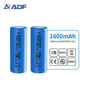 공장 가격 18490 18500 <span class=keywords><strong>3.7v</strong></span> 1600mah 원통형 리튬 이온 배터리 셀 - Product Image 1