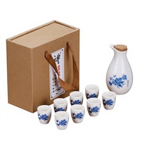 Kit de tasses à vin en porcelaine ESTICK, style japonais, pour liqueurs, maison, hôtel, restaurant, cérémonie du thé, cadeaux, en porcelaine fine