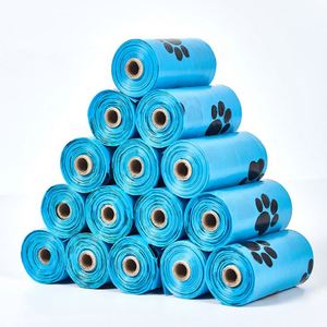 Eco-Friendly Custom Label Cornstarch Poop Bags for Dogs and Cats Biodegradable and <b>Compostable</b> Made From Plastic - Product Image 1