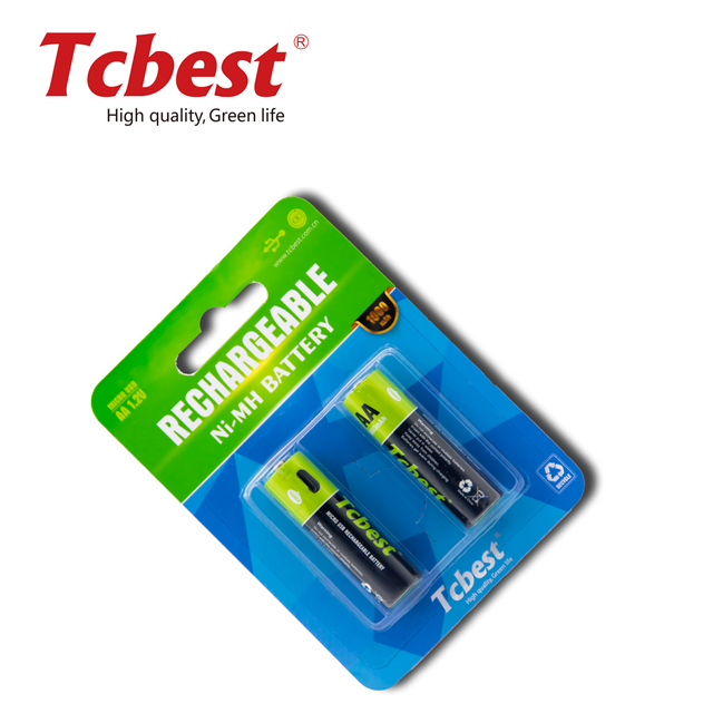 Wholesale Ni-MH AA 1.2V Rechargeable Battery 2600mAh Customized Packaging for Consumer Electronics & Toys