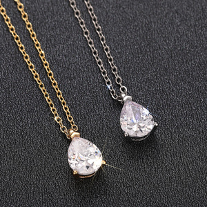 Collar con colgante de lágrima para mujer, joyería sencilla y moderna, regalo para uso diario - Product Image 3