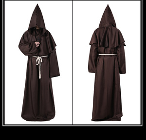 Unisex di <span class=keywords><strong>Halloween</strong></span> per adulti Cosplay Party prete mantella abiti da uomo da donna cappa cappa da monaco abito da mago <span class=keywords><strong>Costume</strong></span> medievale - Product Image 6