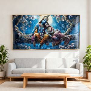 Pintura al Óleo Personalizada al por Mayor de Pareja India, Decoración para el Hogar, Nueva Pintura de Pared para Dormitorio, Sala de Estar, Pintura de Porcelana de Cristal - Product Image 3