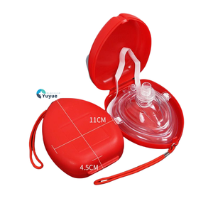 Máscara respirador de silicona <span class=keywords><strong>para</strong></span> RCP, válvula unidireccional, Ayuda de Emergencia, herramienta salvavidas, Reanimación cardiopulmonar, producto de ciencia médica - Product Image 1