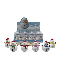 Blocs de construction Père Noël et Bonhomme de neige avec balles anti-stress en TPR, jouets doux et mignons pour les doigts, pour les enfants de 14 ans et plus