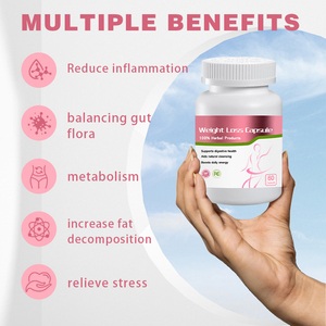 OEM/ODM Capsules amincissantes à base de plantes Suppléments de perte de poids Soutient la santé <span class=keywords><strong>digestive</strong></span> Capsules brûle-graisses - Product Image 4