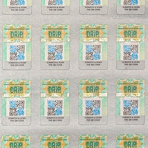 Tùy chỉnh in ấn Scratch Off Serial Số an ninh ba chiều chủ đề QR mã giấy không thấm nước nhãn với mã QR - Product Image 3