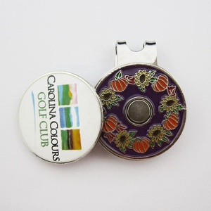 Épingles à revers de golf, marqueur de balle de golf magnétique, clip pour chapeau, outil de réparation de divot, émail métallique décoratif, épingle à chapeau personnalisée - Product Image 2