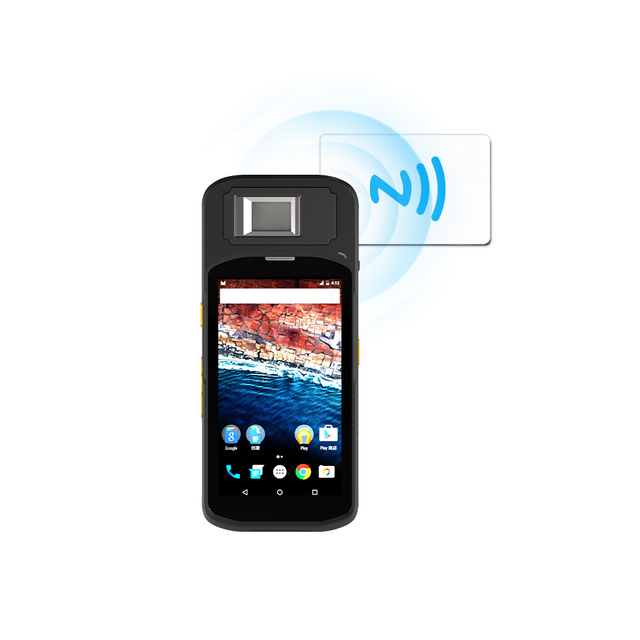 ICAO Compliant Biometric PDA Android ID Identification Verification Handheld Terminal Featrues Optical Fingerprint Module, MRZ