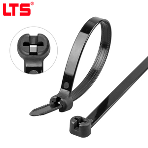 Abrazadera de Cable de Nylon 66 Autoblocante Integrada LTS Marine 9.8x500mm con Lengüeta Metálica, Certificación CE 94V-2, Retardante de Fuego para Barcos - Product Image 1