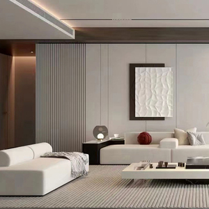 WPCウッドプラスチック複合室内壁クラッディングパネル浴室 & ジム装飾用 - Product Image 2