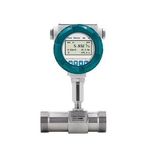 Flowmeter With Display 4-20mA Current Output for Alcohol <b>Water</b> <b>Flow</b> Measurement LWGY High Measurement Accurately Measu - Product Image 1