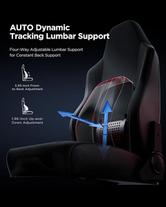 <span class=keywords><strong>AutoFull</strong></span> M6 <span class=keywords><strong>Chaise</strong></span> de jeu <span class=keywords><strong>Chaise</strong></span> de bureau <span class=keywords><strong>ergonomique</strong></span> avec support lombaire dynamique Accoudoirs et repose-pieds réglables 6D - Product Image 3