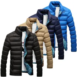 Hot Sale Man Winter Stand Collar Parka Jacket Solid Thick Jackets and Coats Mens Winter Parkas M-5XL Jacket