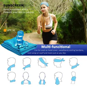 Microfiber Towel Sweat Exercise Yoga Gym Running Fitness Cooling Towel Sports Towel