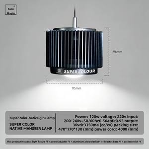 Mayin Jiro Lampe LED pour <span class=keywords><strong>aquarium</strong></span>, spectre complet, rehausseur de couleurs, éclairage intense pour <span class=keywords><strong>algues</strong></span>, downlight super-couleur pour poissons - Product Image 6