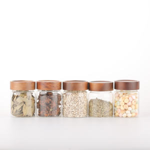 Commercio all'ingrosso vetro borosilicato ermetico barattoli di stoccaggio 16oz 30oz 500ml <span class=keywords><strong>900ml</strong></span> con coperchio di bambù bocca larga per la conservazione degli alimenti in cucina - Product Image 6